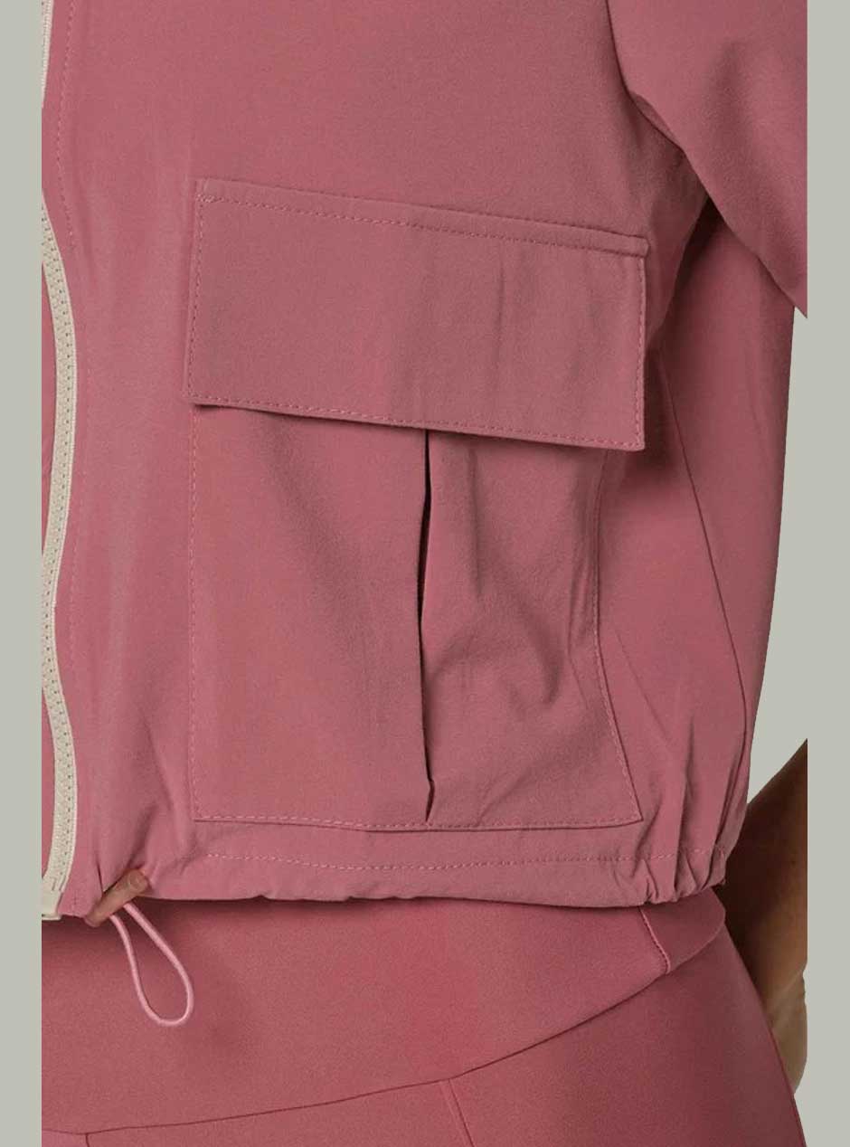 925 Fit Women's Short Coming Waterproof Jacket - Mauve Pink