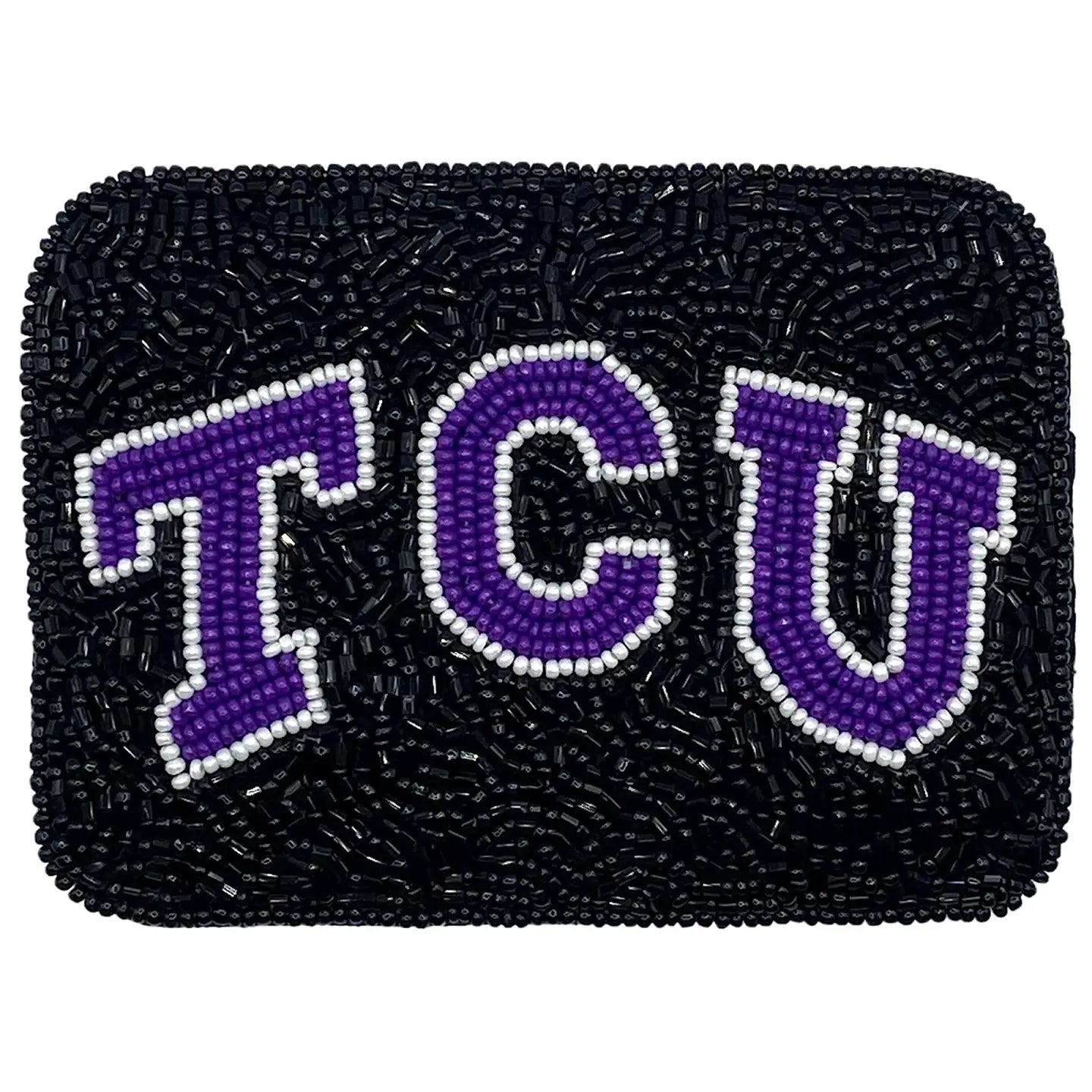 TCU Black Card Holder