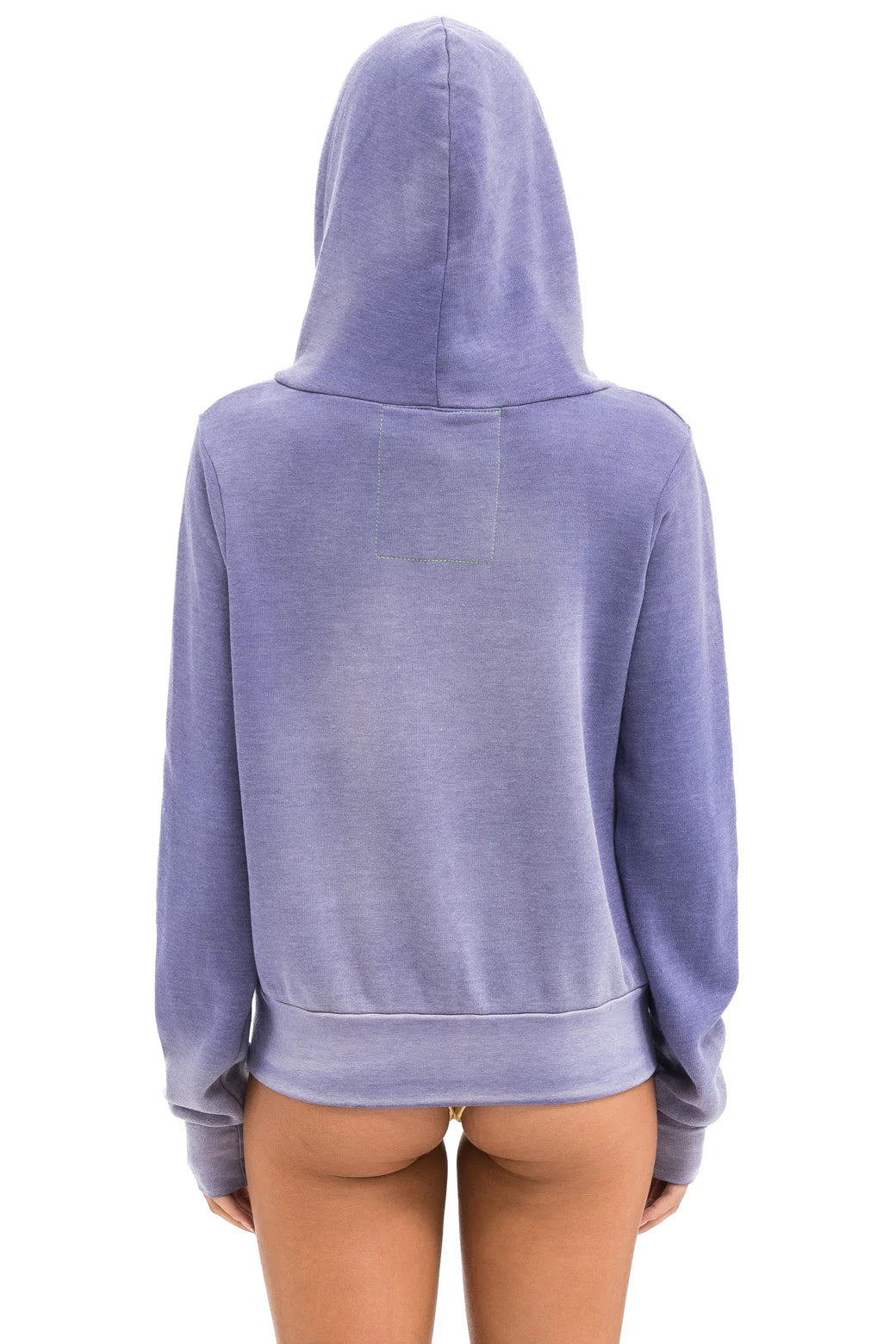 Aviator Nation Bolt Stitch 2 Zip Hoodie - Faded Grape