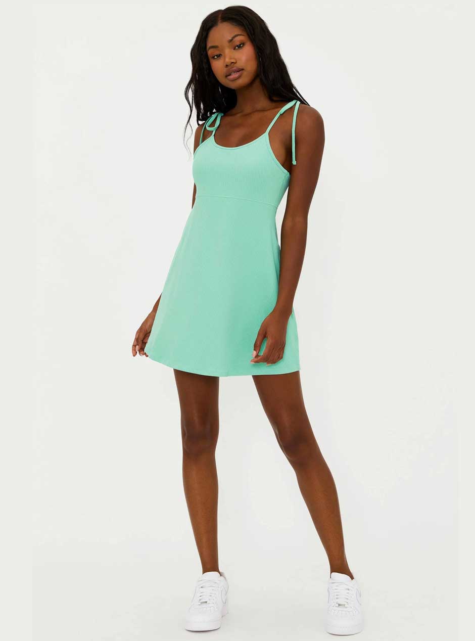 Beach Riot Women's Liberty Tennis Mini Dress - Jade Sky Light Green Move Athleisure Beach Riot Women's Liberty Tennis Mini Dress - Jade Sky Light Green Move Athleisure