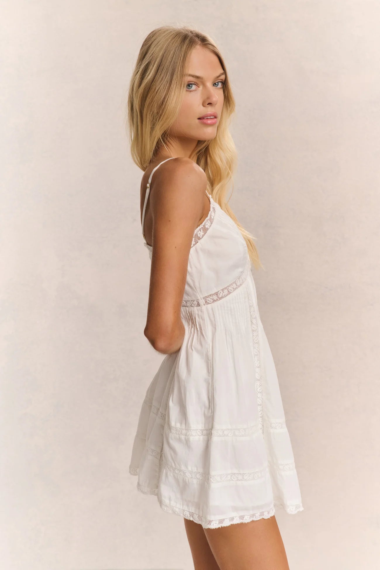 LoveShackFancy Docila Heritage Cotton Mini Dress