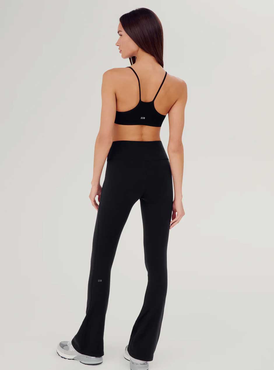 Splits59 Women's Raquel High Waist Flared Leggings - Black