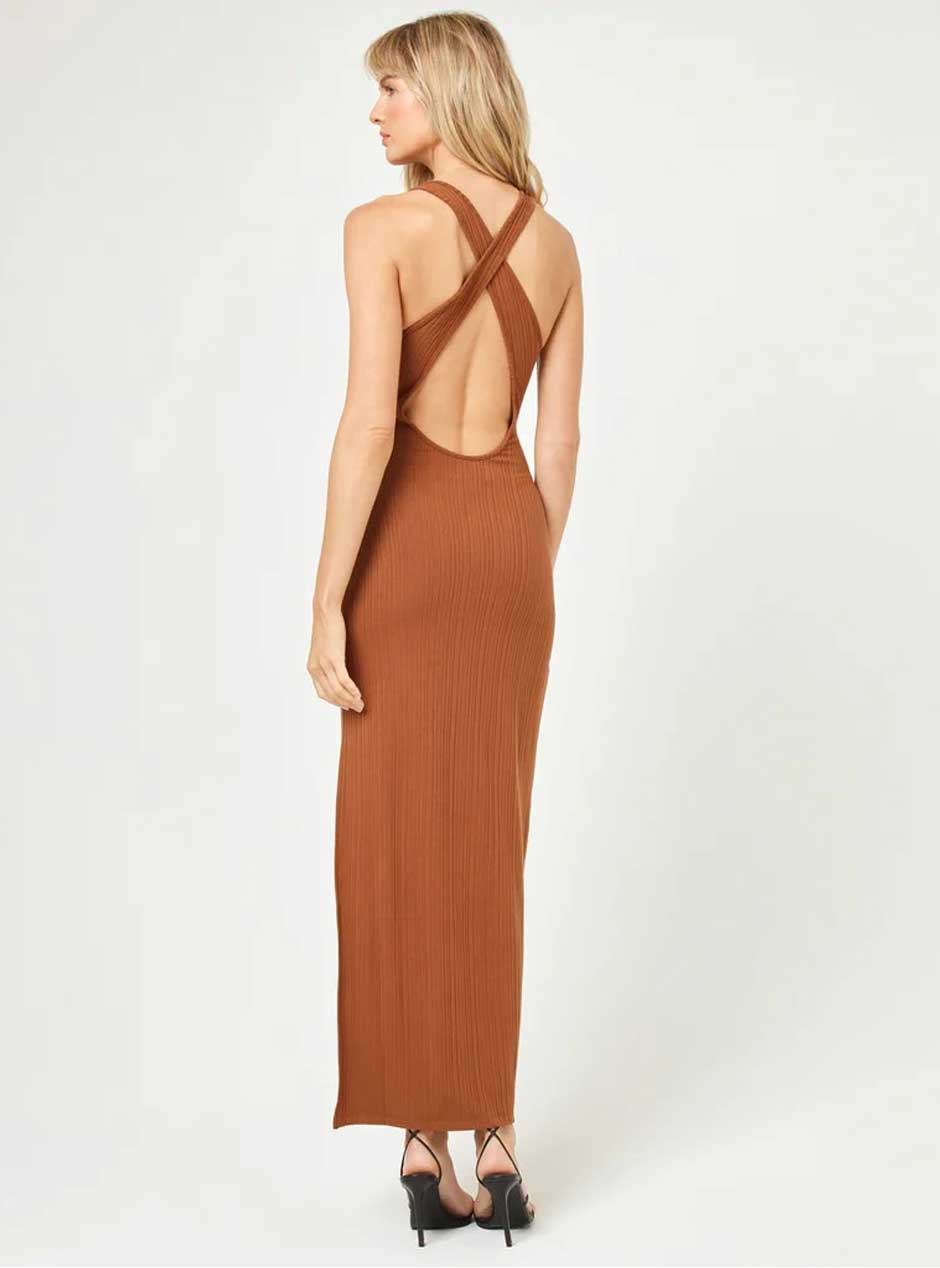 L*Space Women's Francesca Maxi Dress - Coffee Brown L*Space Women's Francesca Maxi Dress - Coffee Brown
