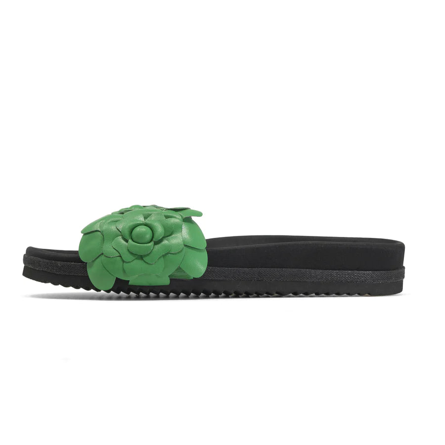 Roam Fleur Slide Kelly Green