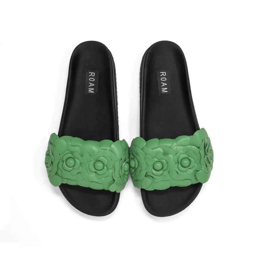Roam Fleur Slide Kelly Green