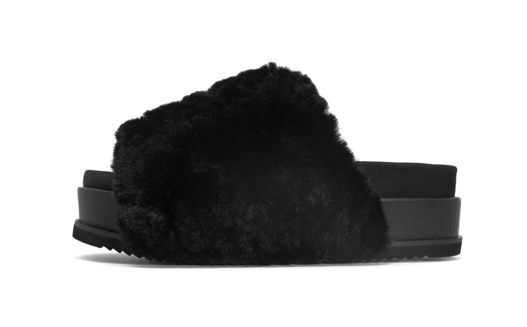ROAM CLOUD STACK BLACK FAUX SHEARLING
