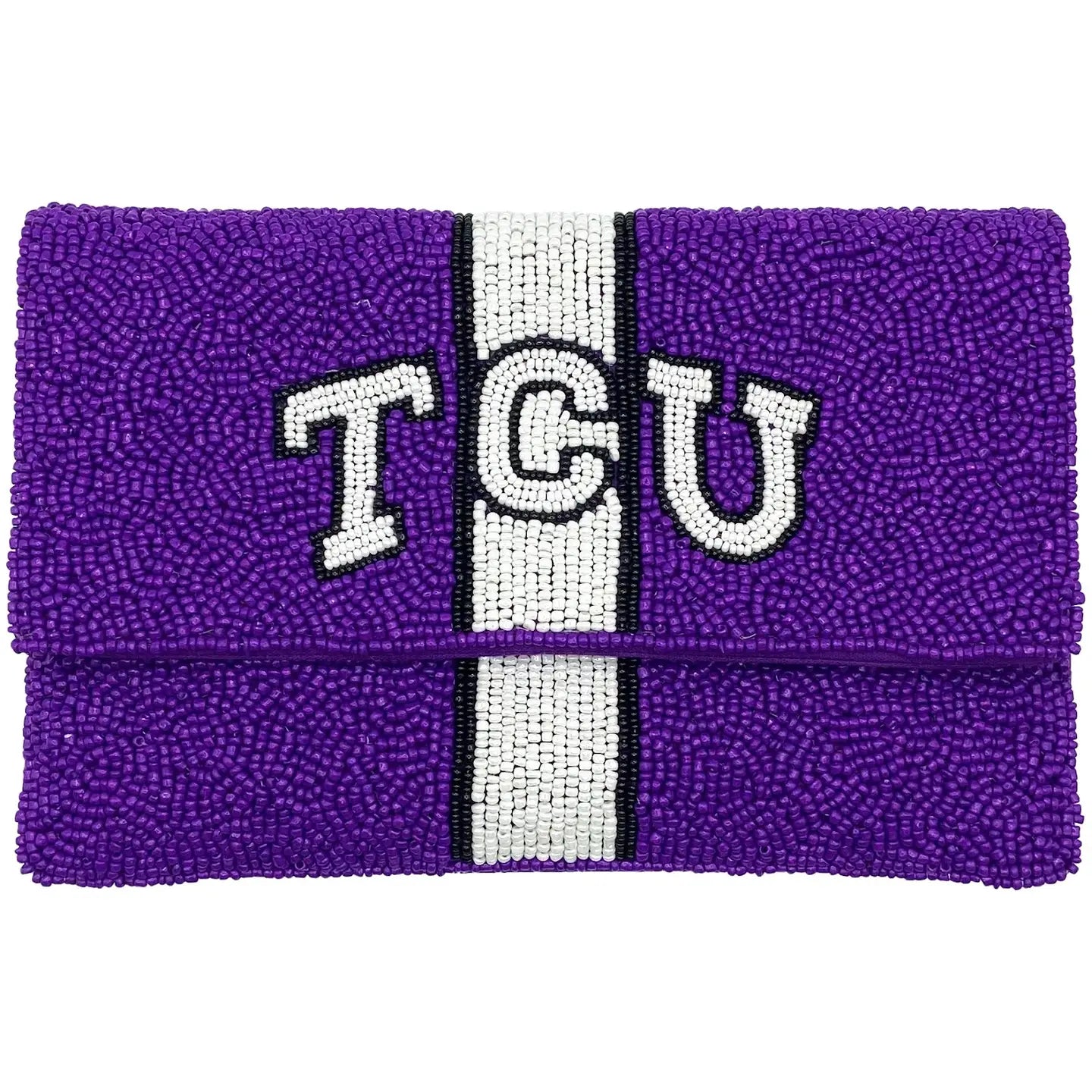 TCU Mini Beaded Crossbody Bag