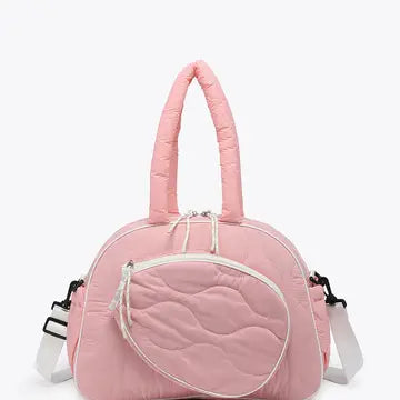 Pickle Ball Duffle Bag - Pink / White