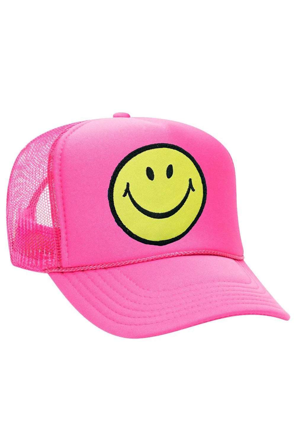Aviator Nation Smiley Face Trucker Hat OSFM‎ Smiley Vintage Trucker Hat | Aviator Nation main image 2