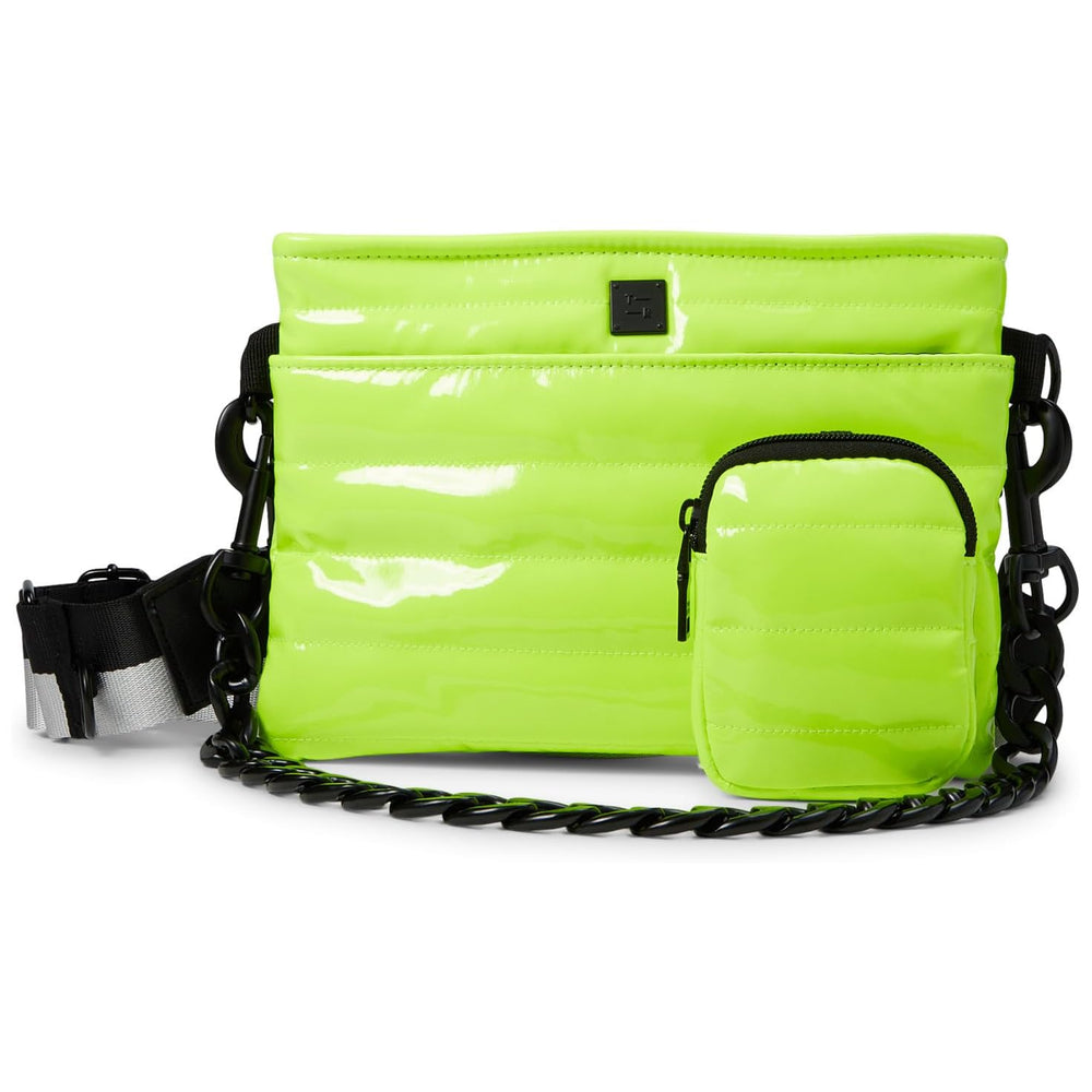 Think Royln Downtown Crosswalk Crossbody Bag - Neon Yellow