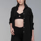 925fit Chez-Mise Shirt Coffee or Black