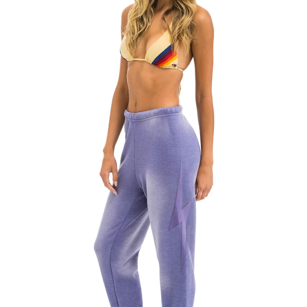 Aviator nation Bolt Stitch Sweatpants - Faded Grape
