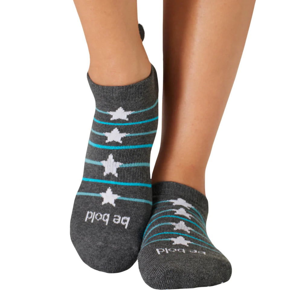 
                  
                    Sticky Be Socks Women's Be Bold Pom Pom Non Slip Grip Socks - Grey
                  
                