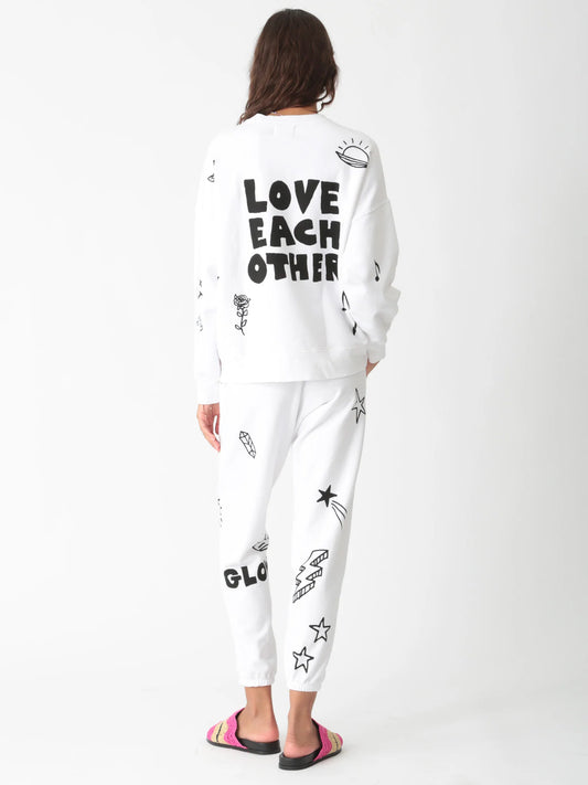Electric & Rose Classic Sweatshirt - Love Each Other Graphic