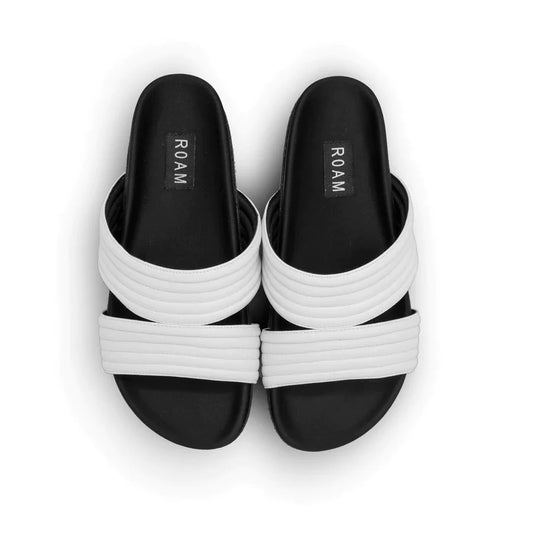 ROAM Crescent Platform Sandals White
