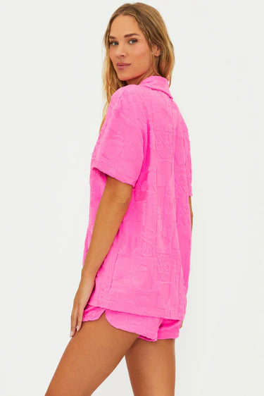 Beach Riot Mabel Shirt Strawberry Stand Terry