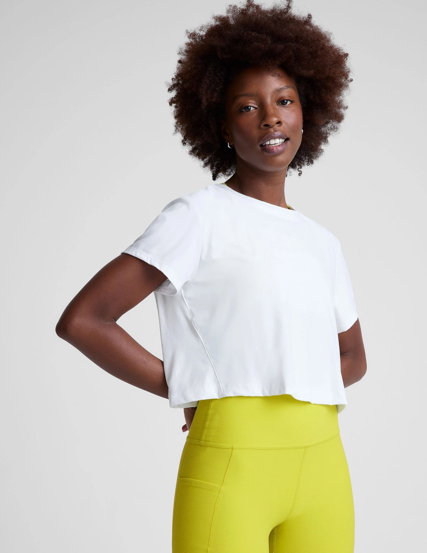 Beyond Yoga Featherweight Supreme Cropped Tee