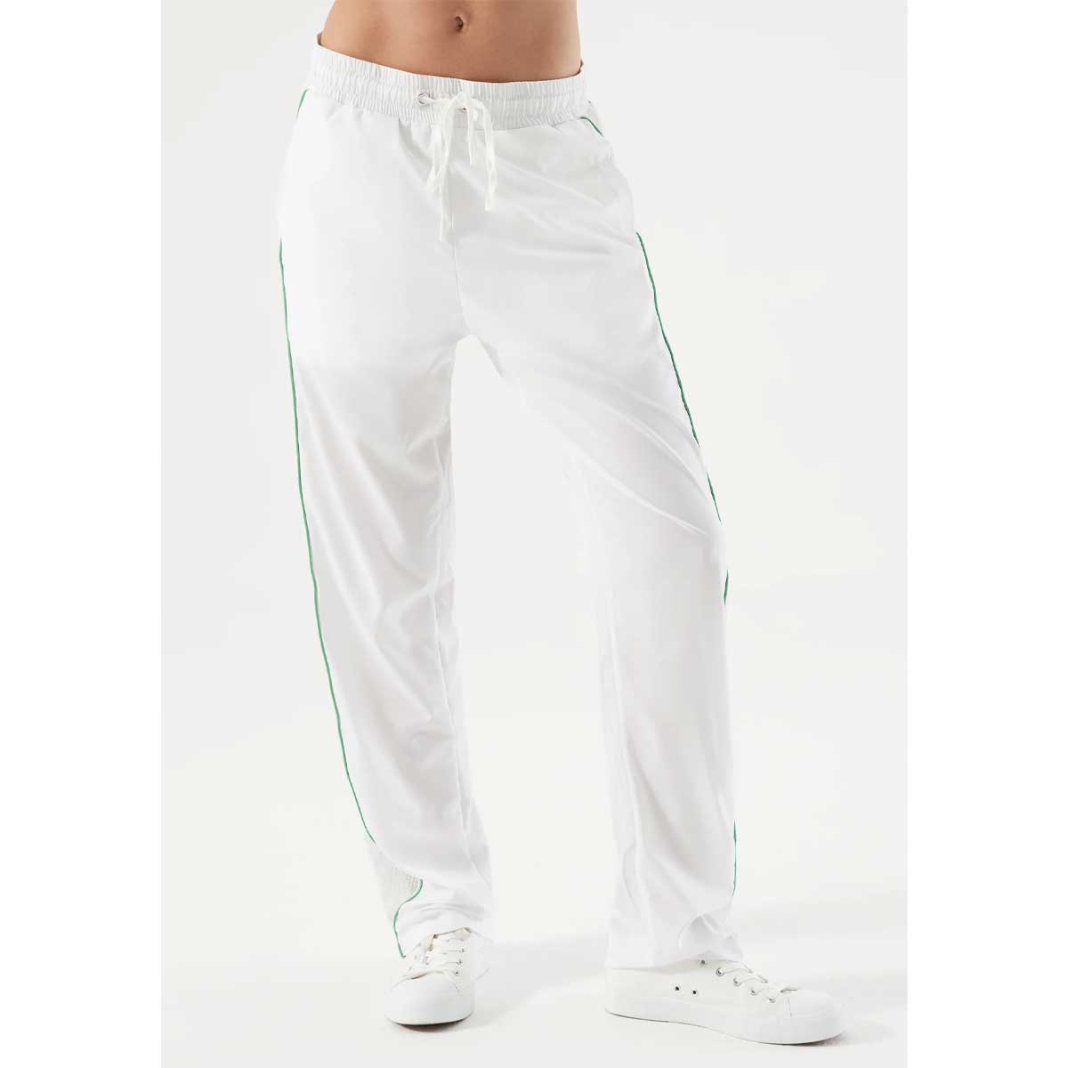 NUX Active Women' Martina Tear Away Athletic Pants - White Green
