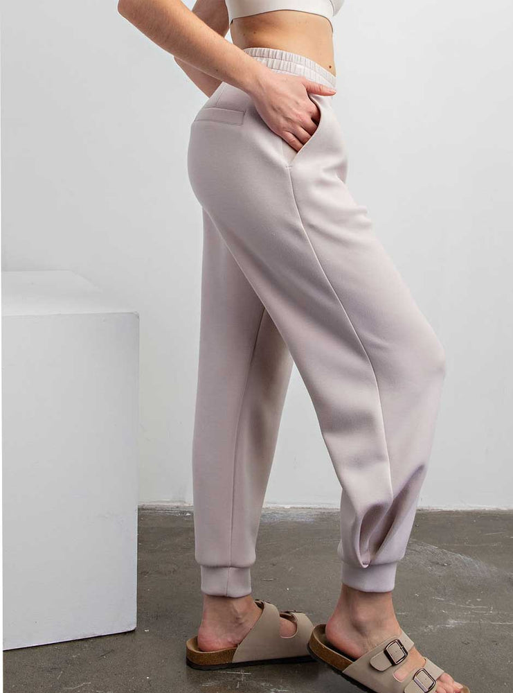 
                  
                    Rae Mode Women's Modal Poly Span Scuba Jogger Pants - Mocha Cream
                  
                