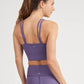 THRIVE SOCIETE Strappy Square Neck Bra Loganberry