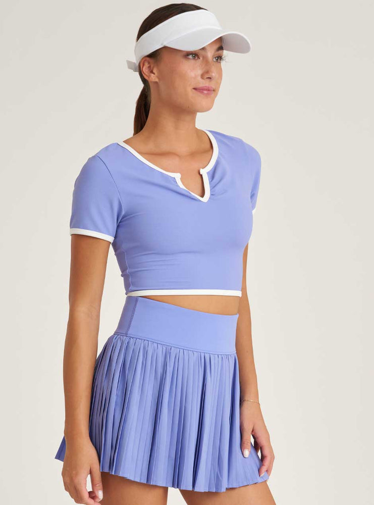 
                  
                    Thrive Société Women's Refine Notch Neck Cropped Tee - Wild Indigo Blue
                  
                