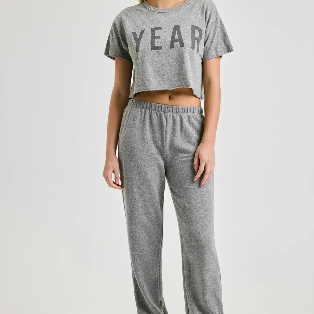 Year Of Ours Cropped Tee W/YEAR Print