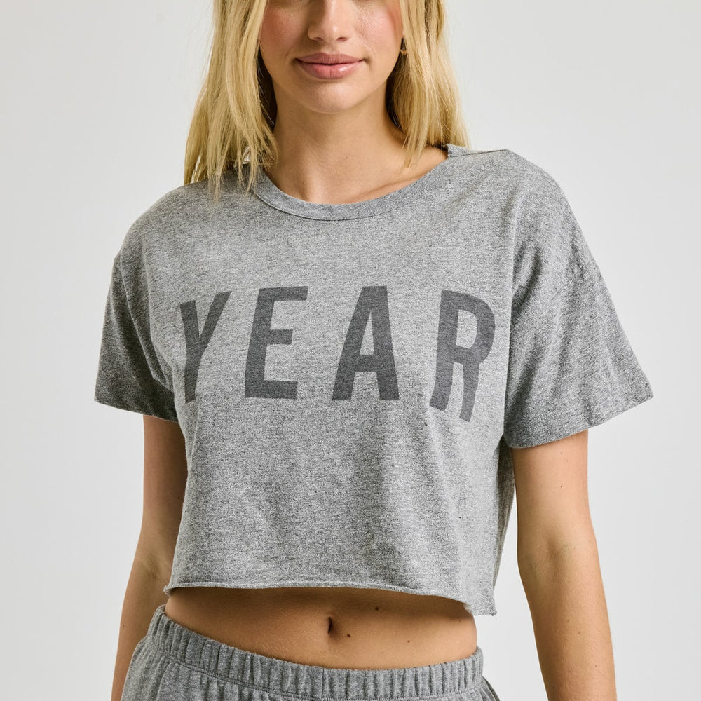 Year Of Ours Cropped Tee W/YEAR Print