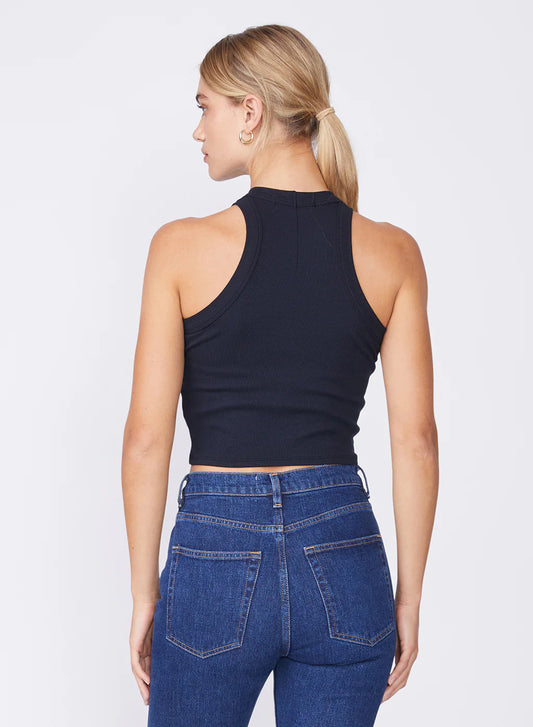 Stateside Stateside 2x1 Rib 90's Tank in Black
