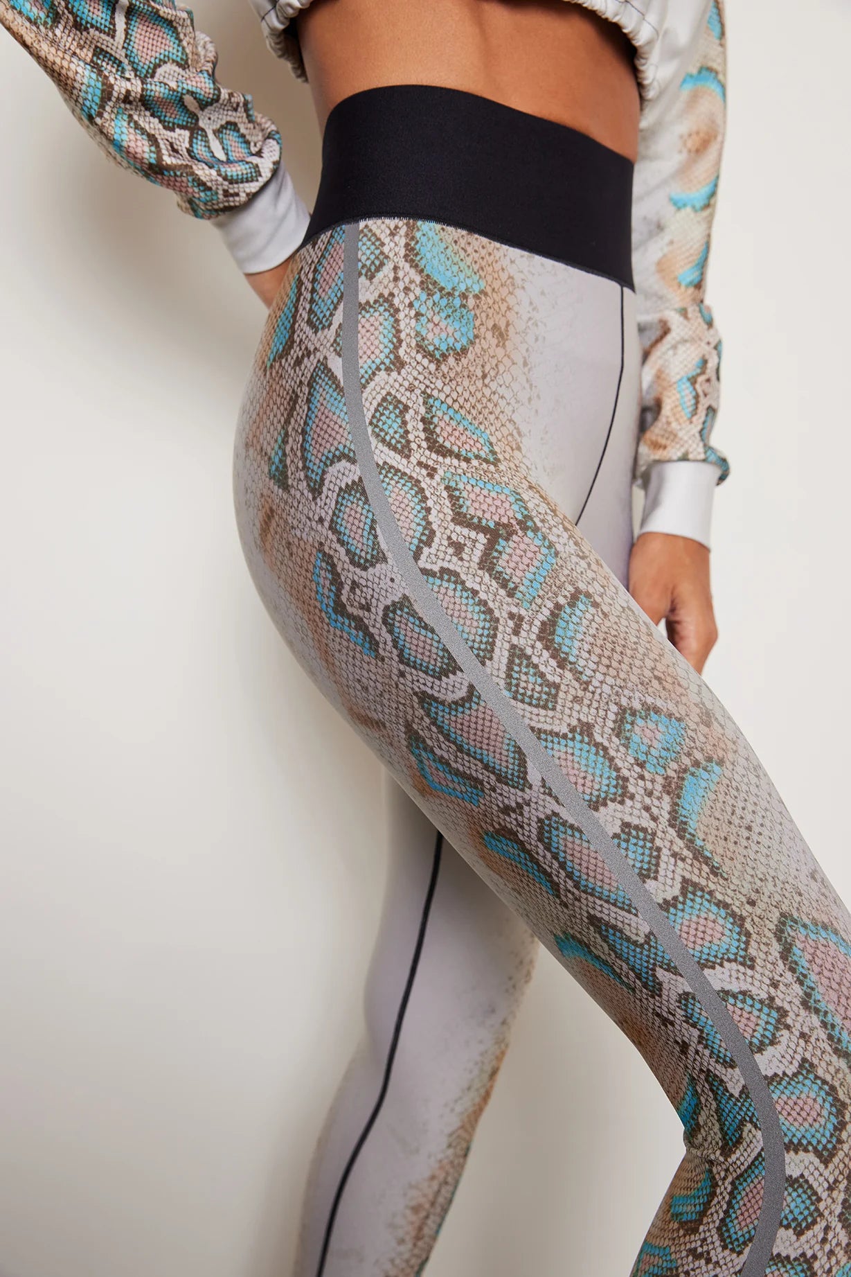 Ultacor Python Scent Ulta High Rise Legging Neutral Taupe Silk