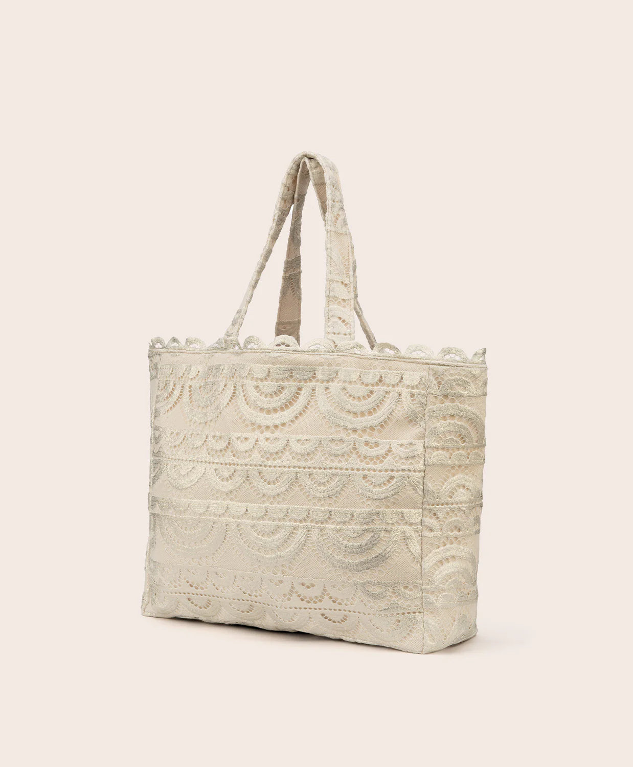 PQ Vanilla Noah Lace Tote