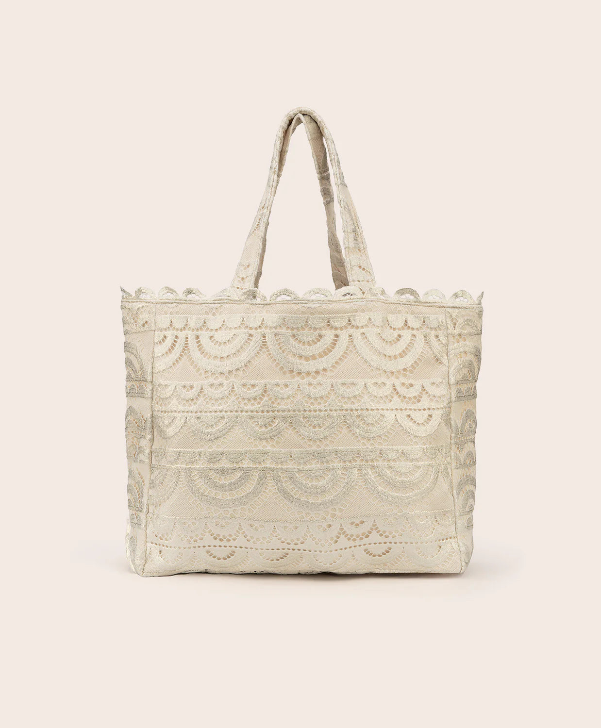 PQ Vanilla Noah Lace Tote
