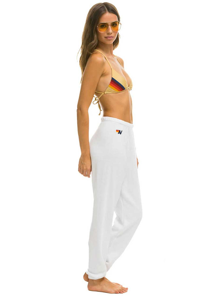 
                  
                    Aviator Nation Women's Bolt Stitch Sweatpants - White Black
                  
                