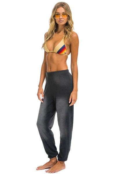 Aviator Nation Essential Womens Sweatpant Faded Smoke