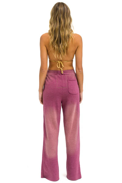 
                  
                    Aviator Nation Bolt Stitch Wide Leg Pocket Sweatpant Faded Berry
                  
                