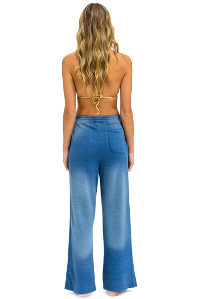 
                  
                    AVIATOR NATION ESSENTIAL WIDE LEG POCKET SWEATPANTS - FADED WATER
                  
                