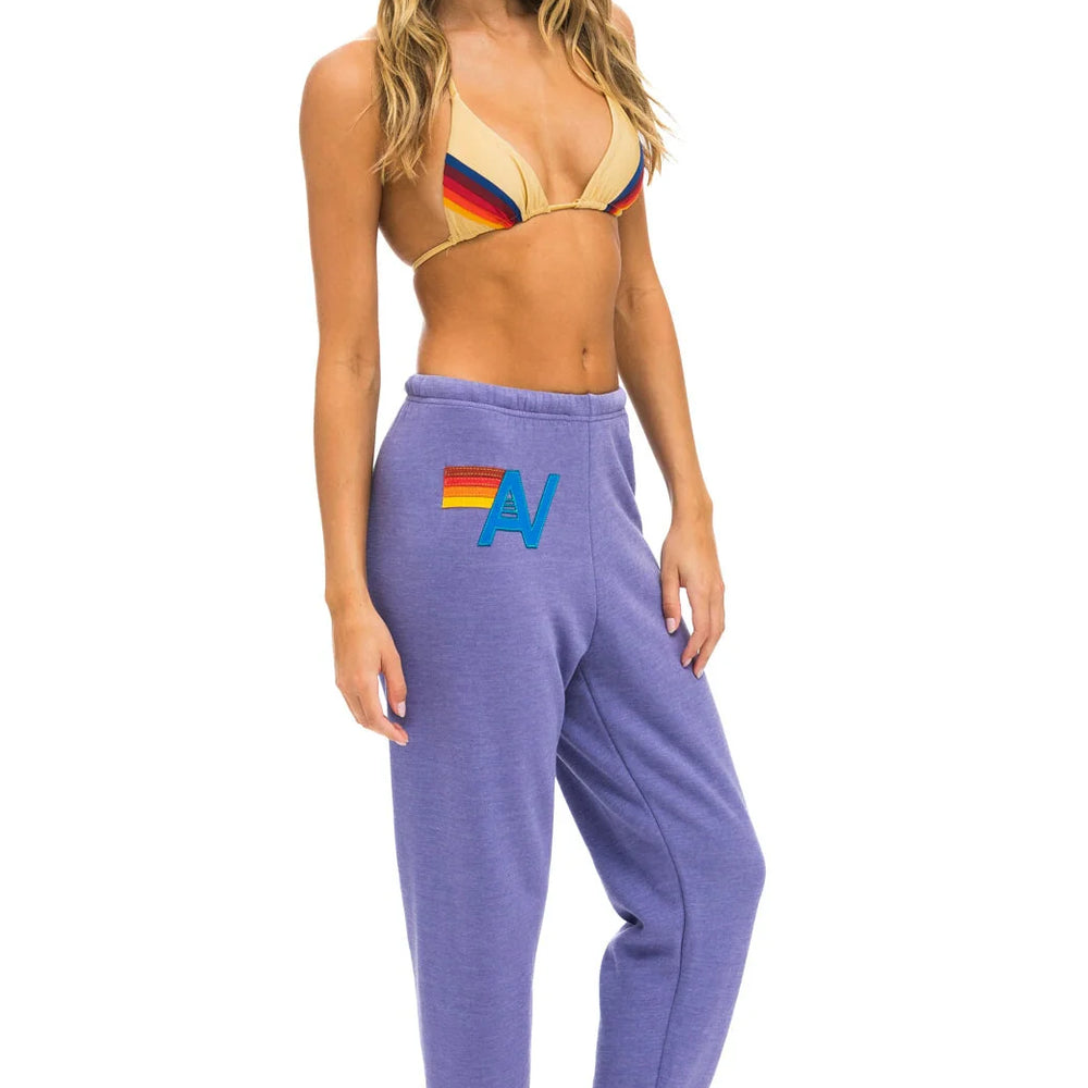 Aviator Nation Logo Stitch Sweatpants Lavender