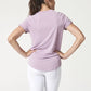 NUX Active Tied Up Tee Lilac
