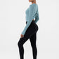 NUX Active Acacia Twist Back Long Sleeve Dark Turquoise