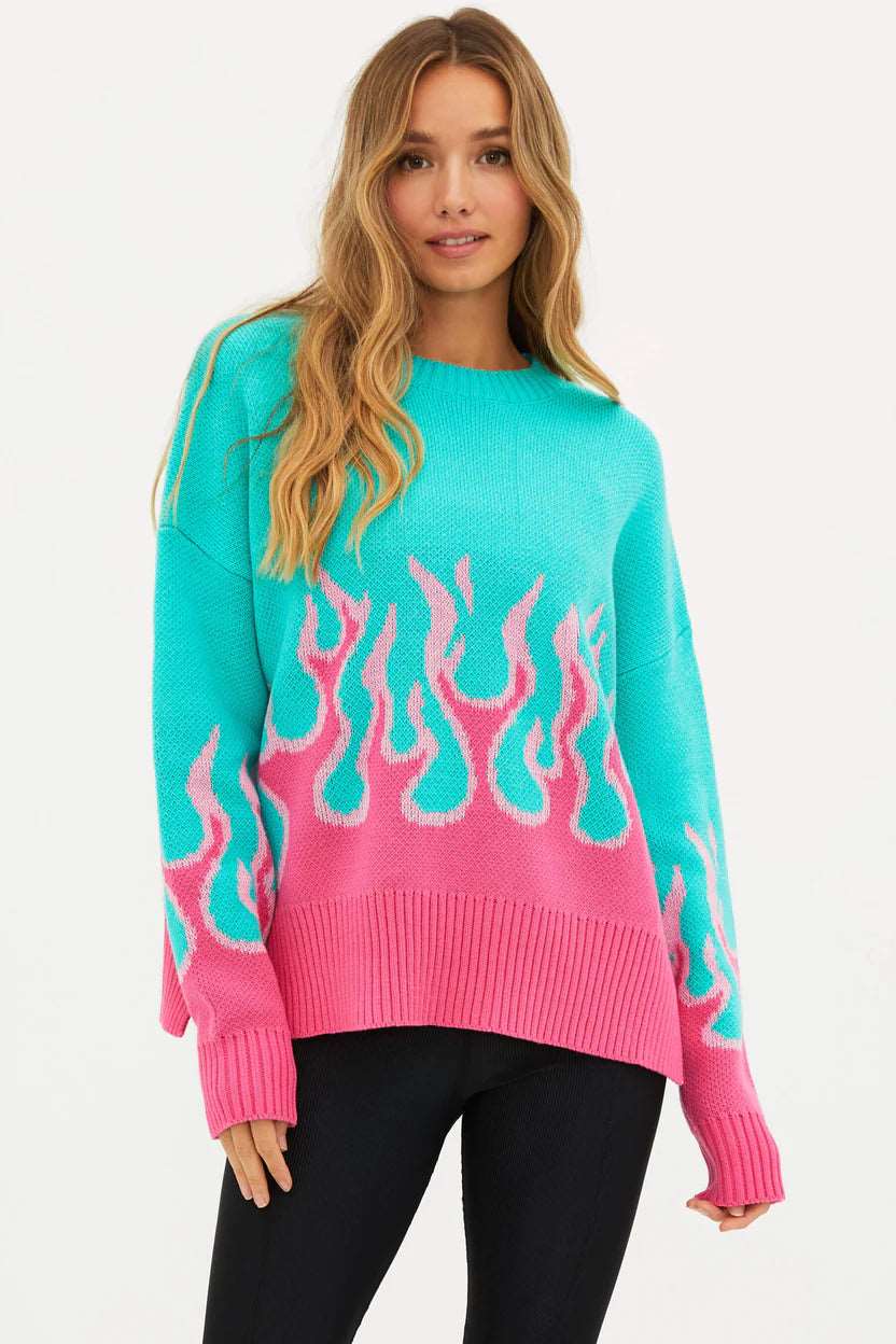 Beach Riot Callie Sweater Fandango Flames