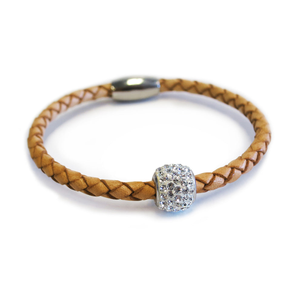
                  
                    Liza Schwartz Single Silver Bedazzle Leather Bracelets
                  
                