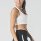 925Fit Get in Line White Sports Bra