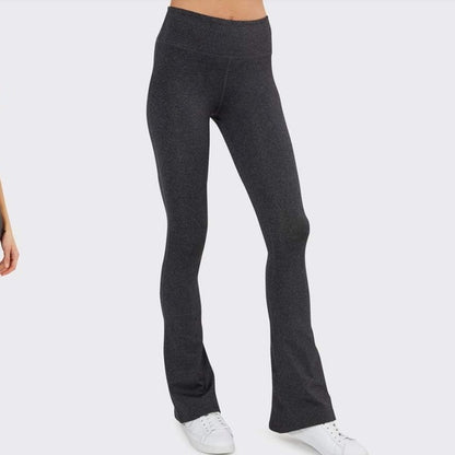 Splits59 High Waist Raquel Flared Legging - Heather Grey