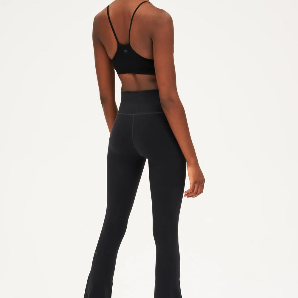 Splits59 Women's Raquel High Waist Supplex Flared Leggings - Black