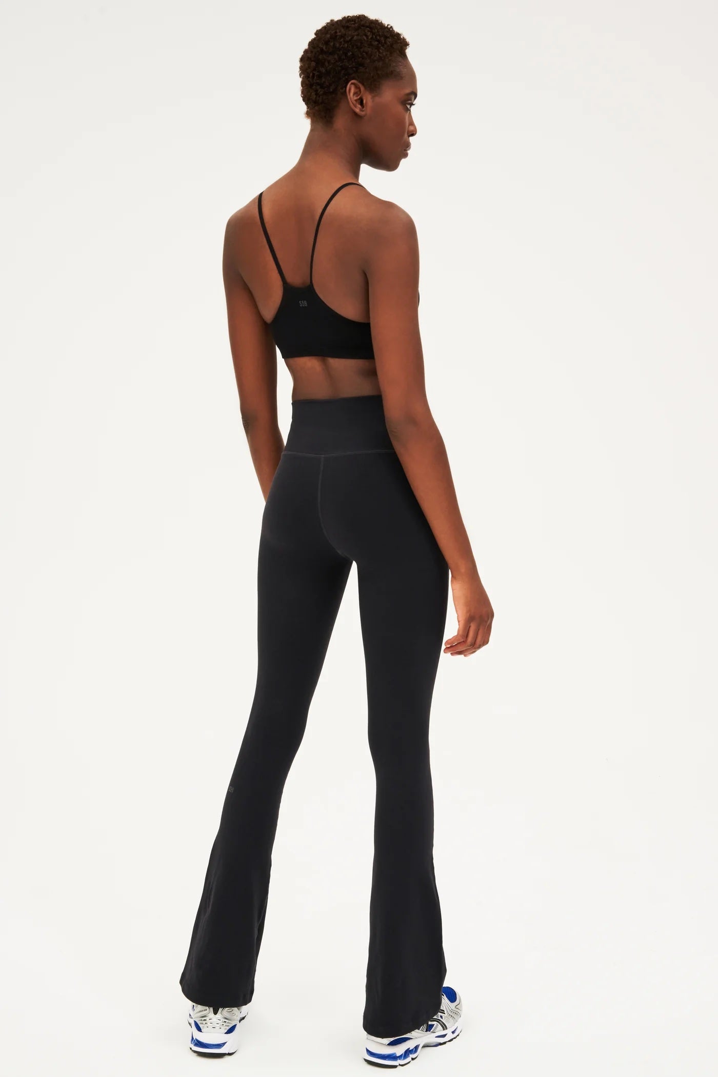 Splits59 Women's Raquel High Waist Supplex Flared Leggings - Black
