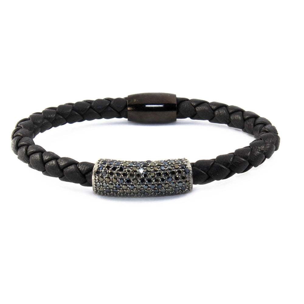 Liza Schwartz Glam Bar Nappa Leather Bracelet