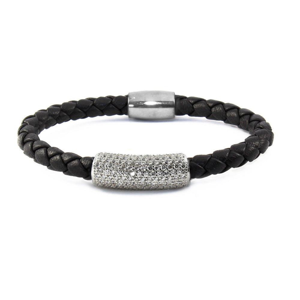 Liza Schwartz Glam Bar Nappa Leather Bracelet
