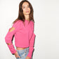 LNA Marina Long Sleeve Neon Fuchsia