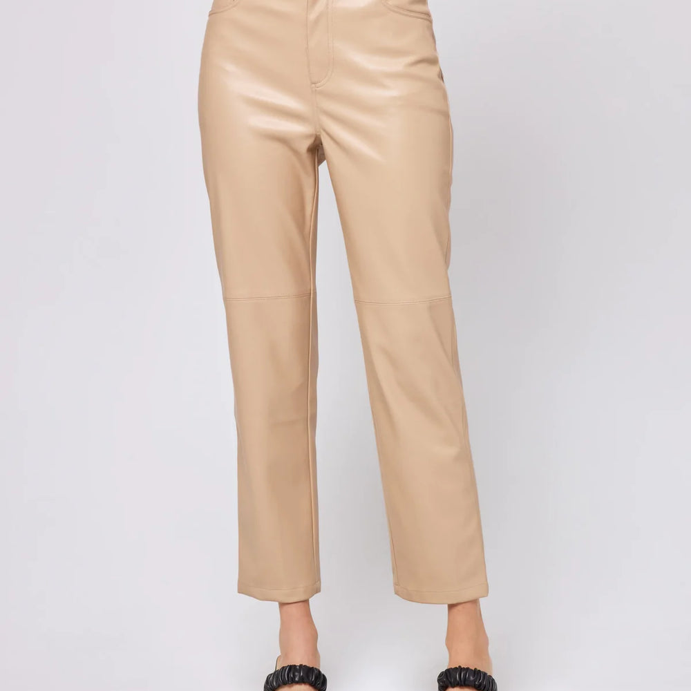 
                  
                    L*Space Women's Quincey Faux Leather Cropped Pants - Latte Tan
                  
                