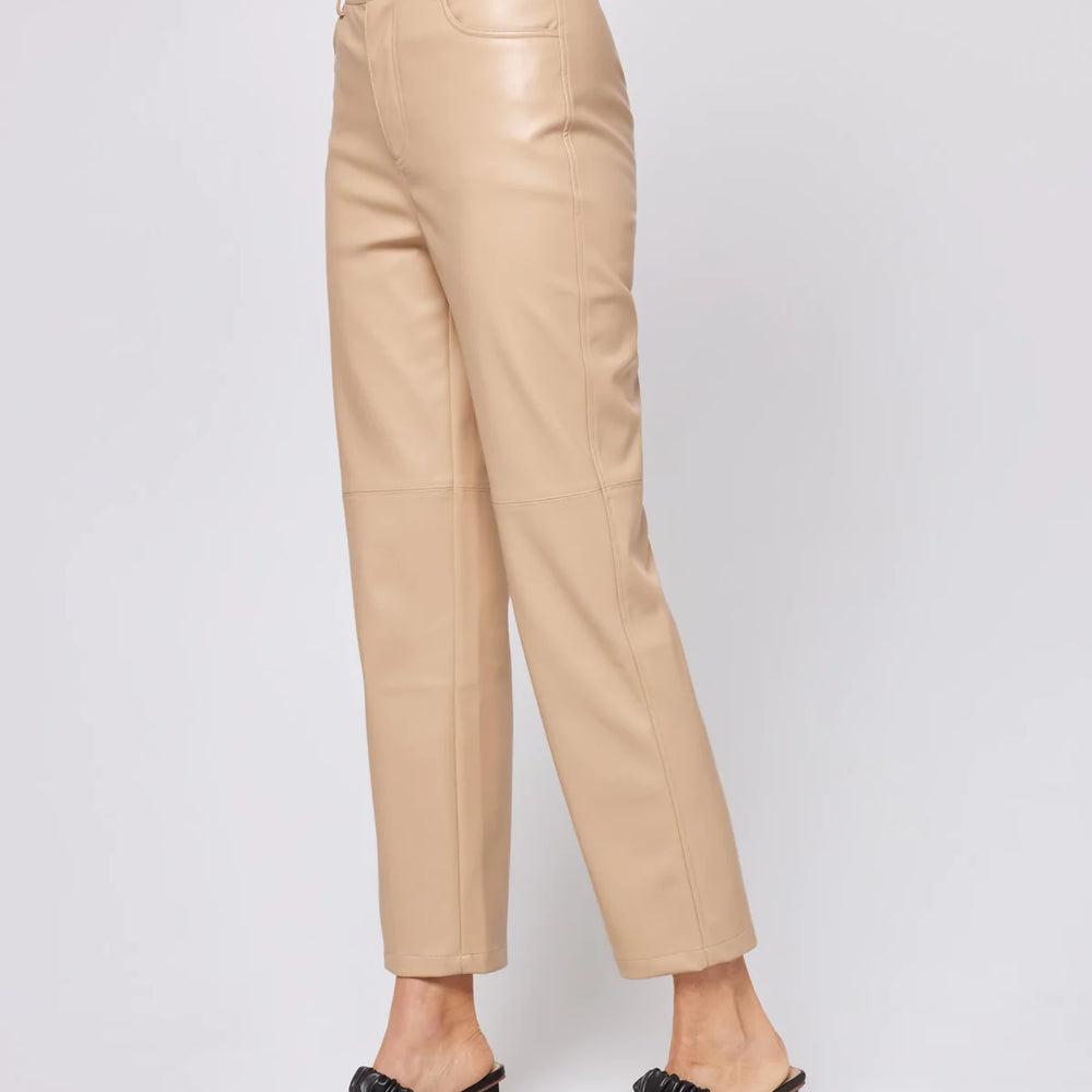 
                  
                    L*Space Women's Quincey Faux Leather Cropped Pants - Latte Tan
                  
                