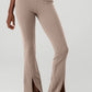 Alo Yoga Airbrush High Waist Flutter Legging Taupe